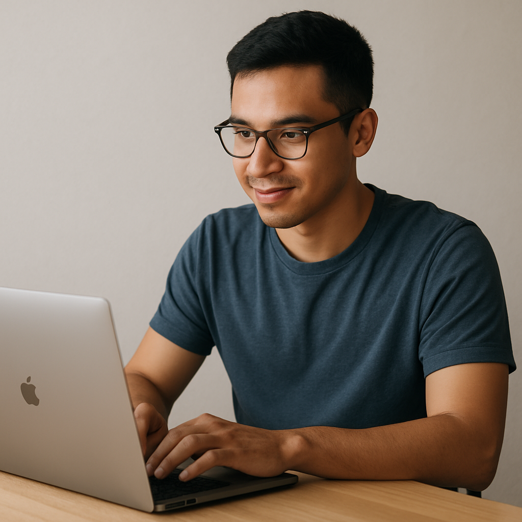 person with computer