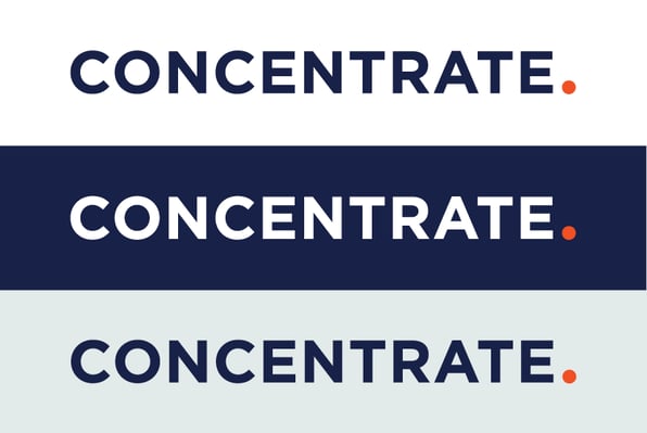 Concentrate Primary Logo Colours