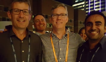 Owen Scott, Concentrate Managing Director; Brian Halligan, HubSpot CEO; Achan Bedi, Head of Inbound Marketing at Concentrate