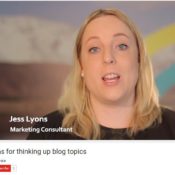 Three ideas for thinking up blog topics