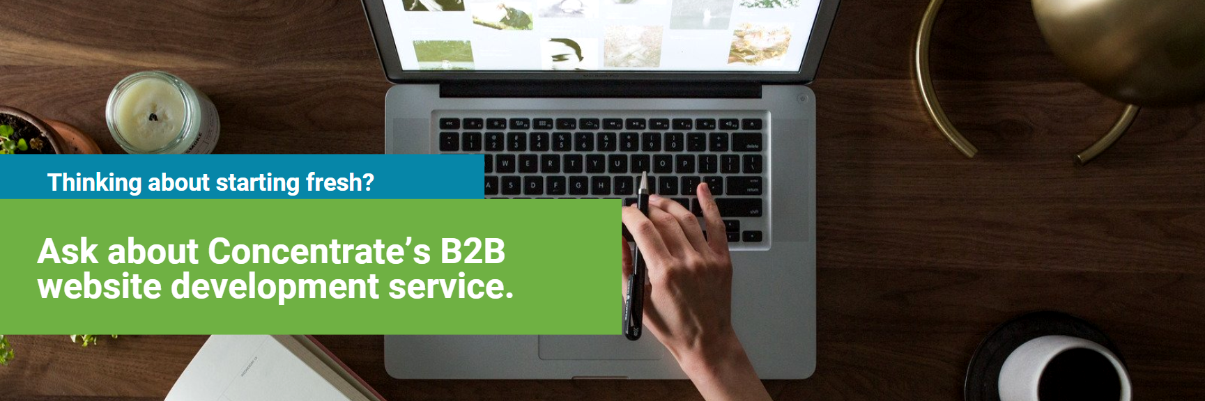 Ask about Concentrate's B2B website development service